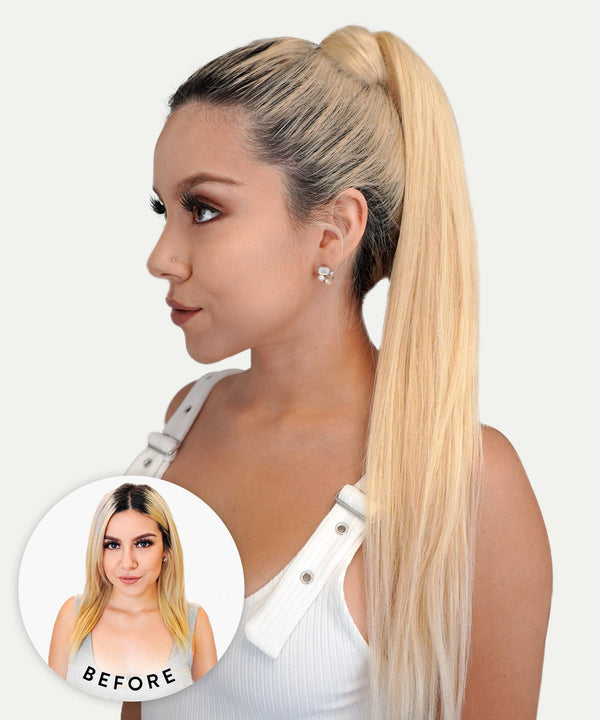 straight clip in ponytail extensions